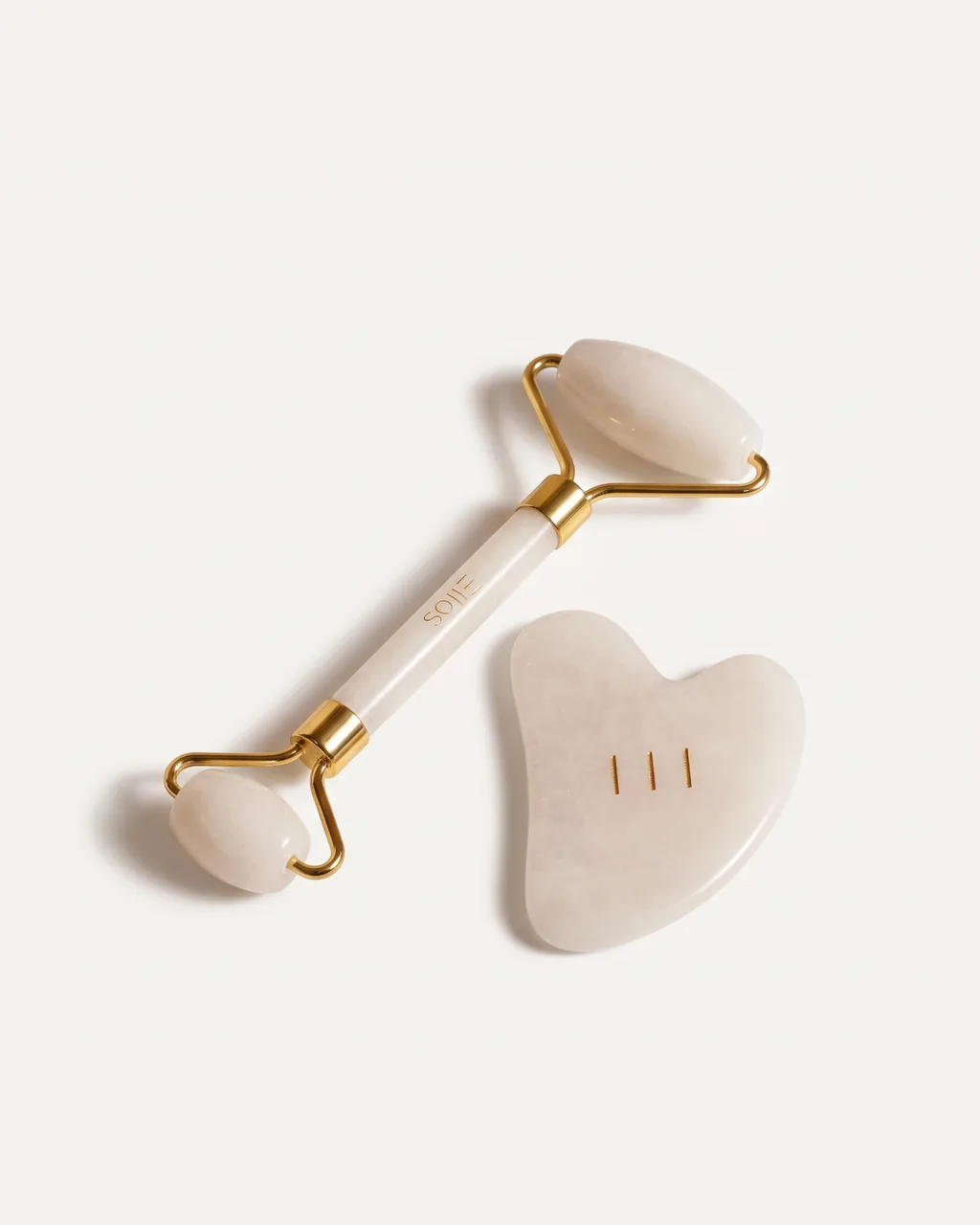 Elios Facial Massage Set – Jade Roller & Gua Sha Set